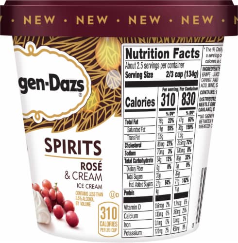 Haagen-Dazs® Spirits Rose & Cream Ice Cream Perspective: right