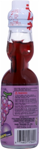 Yappari Ramune Grape Carbonated Soft Drink Perspective: right