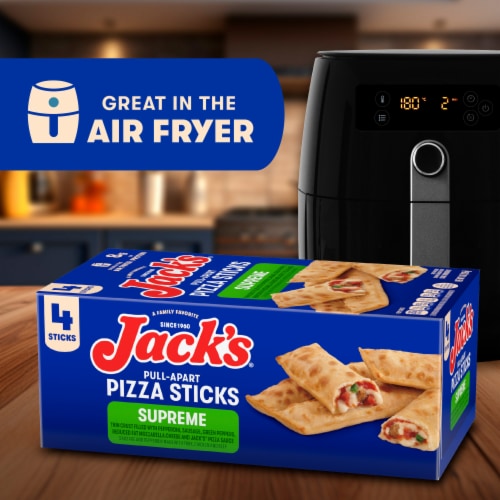 Jack’s Pull-Apart Supreme Pizza Sticks Extra Large Pizza Frozen Snack Rolls Perspective: right