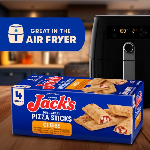 Jack’s Pull-Apart Cheese Pizza Sticks Extra Large Pizza Frozen Snack Rolls Perspective: right