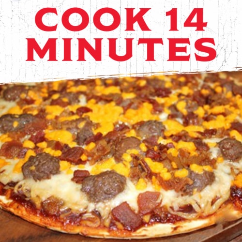 Jack's Bacon Cheeseburger Thin Crust Frozen Pizza Perspective: right