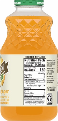 R.W. Knudsen Family Organic Pineapple Ginger Juice Perspective: right