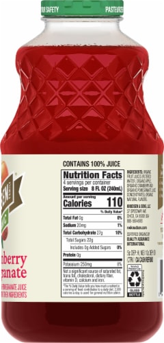 RW Knudsen Organic Cranberry Pomegranate Juice Blend Perspective: right