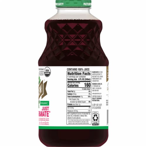 R.W. Knudsen Just Pomegranate Juice Perspective: right