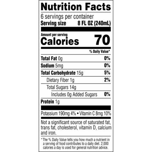 R.W. Knudsen Low Sugar Organic Tropical Blend Juice Perspective: right
