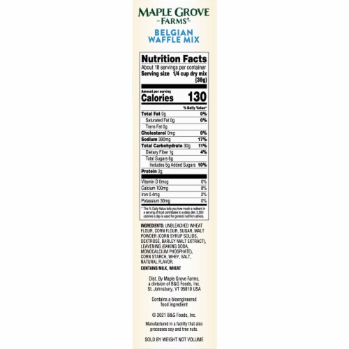 Maple Grove Farms Belgian Waffle Mix, Kosher Perspective: right