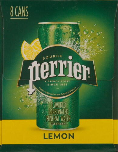 Perrier® Lemon Flavored Sparkling Water Perspective: right