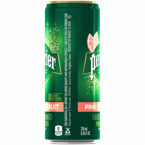 Perrier® Pink Grapefruit Flavored Carbonated Mineral Water Perspective: right
