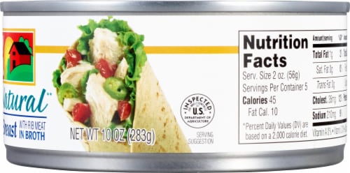 Valley Fresh® 100% Natural Canned Chicken Breast Perspective: right