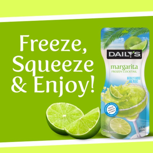 Daily's Margarita Frozen Ready to Drink Cocktail Single Pouch Perspective: right