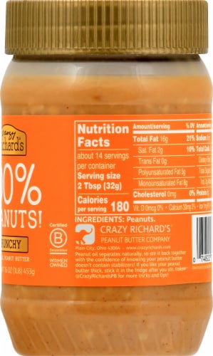Crazy Richard's Crunchy Peanut Butter Perspective: right