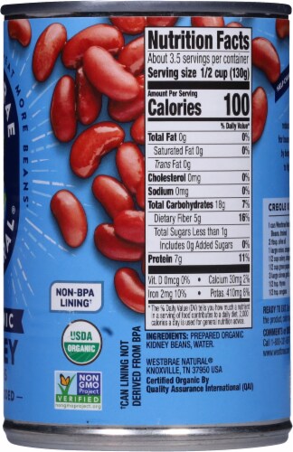 Westbrae Natural® Organic Kidney Beans Perspective: right