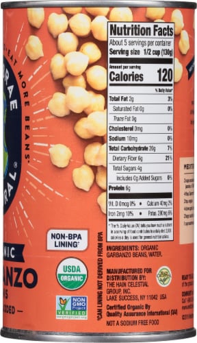 Westbrae Natural® Organic Garbanzo Beans Perspective: right