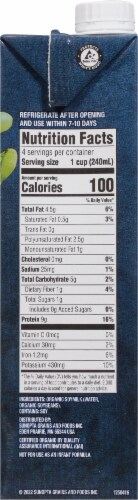 West Life Organic Unsweetened Plain Soymilk Perspective: right