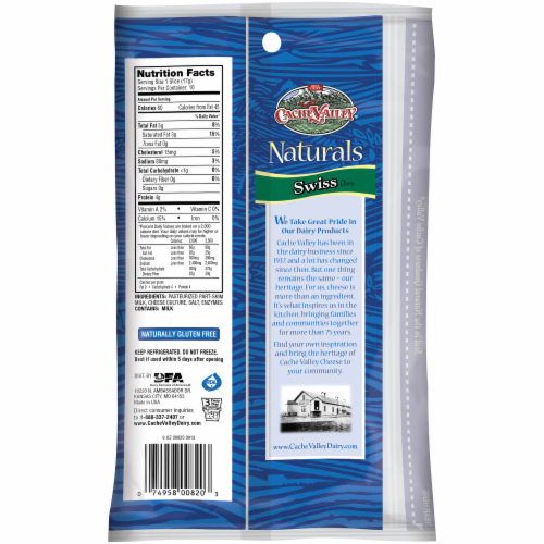 Cache Valley® Swiss Sliced Cheese Perspective: right