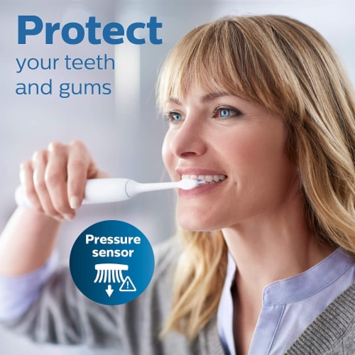 Philips Sonicare White Mint ProtectiveClean 5100 Gum Health Rechargeable Electric Toothbrush Perspective: right