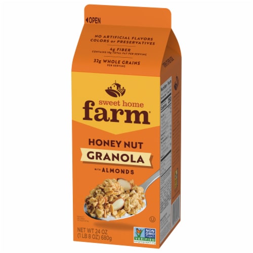 Sweet Home Farm Honey Nut Granola with Almonds Perspective: right