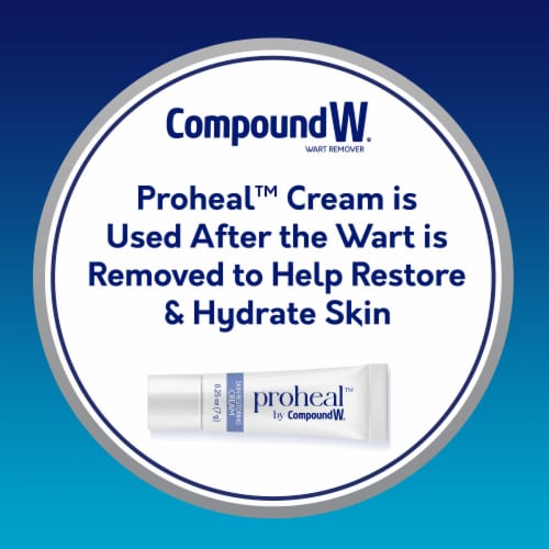Compound W Total Care Fast Acting Gel and Proheal Cream Wart Remover Perspective: right