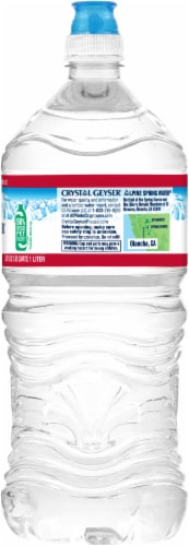Crystal Geyser® Alpine Spring Water® Bottle Perspective: right