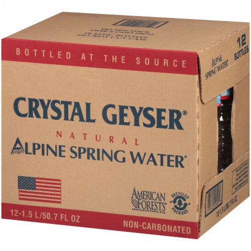 Crystal Geyser Alpine Spring Bottled Water Perspective: right