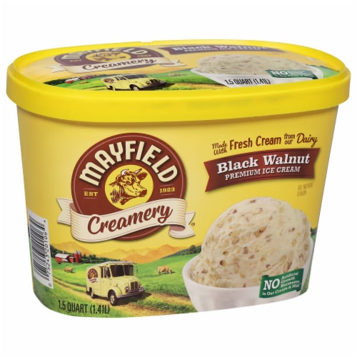 Mayfield Creamery Premium Black Walnut Ice Cream Perspective: right