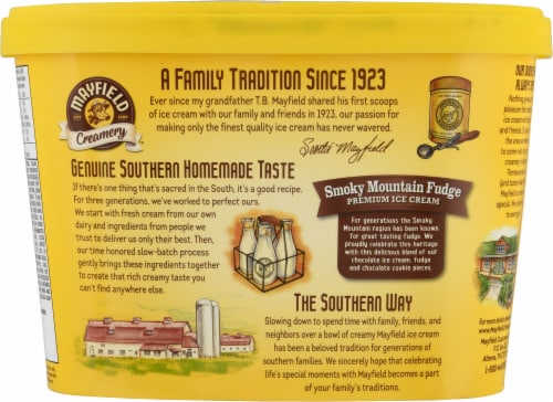 Mayfield Creamery® Smoky Mountain Fudge Ice Cream Tub