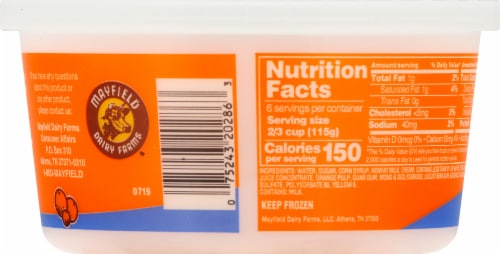 Mayfield Orange Sherbet Perspective: right
