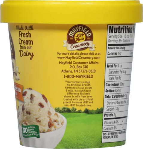 Mayfield Creamery Premium Southern Butter Pecan Ice Cream Perspective: right
