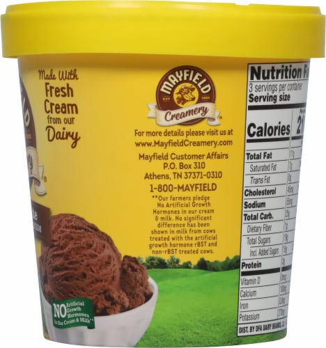 Mayfield Creamery Premium Chocolate Ice Cream Perspective: right
