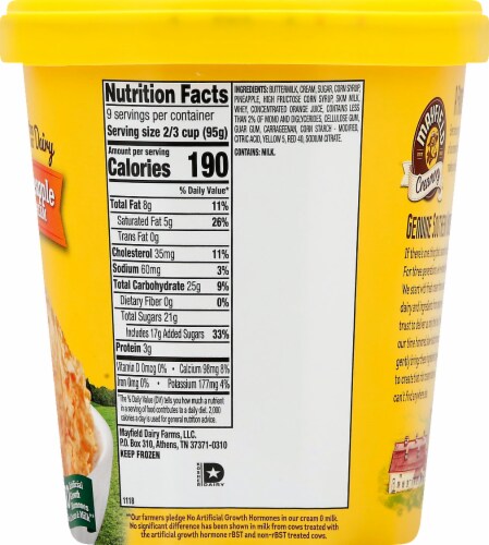 Mayfield Creamery™ Orange Pineapple Ice Cream, 48 fl oz - Kroger