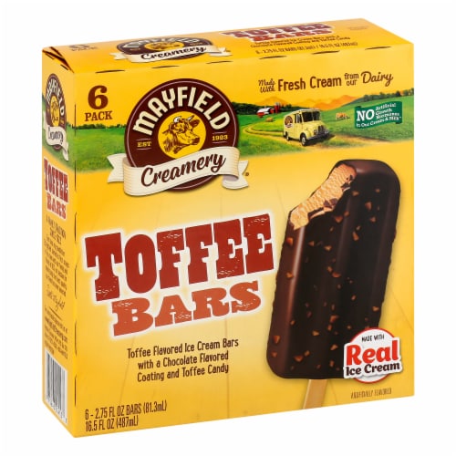 Mayfield Creamery Toffee Ice Cream Bars Perspective: right