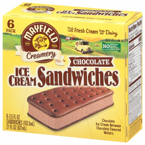 Mayfield Creamery® Chocolate Multipack Ice Cream Sandwiches Perspective: right