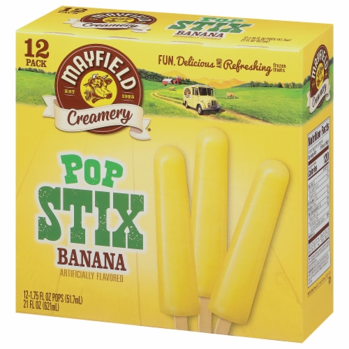 Mayfield Creamery® Pop Stix Banana Multipack Frozen Snack Ice Pop Perspective: right