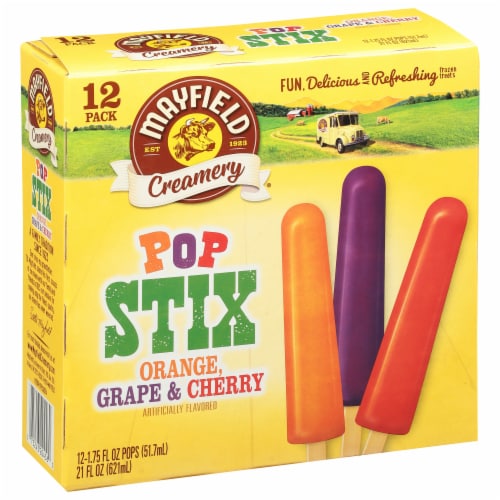 Mayfield Creamery Orange & Grape & Cherry Pop Stix