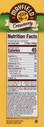 Mayfield No Sugar Added Fruit Pops Perspective: right