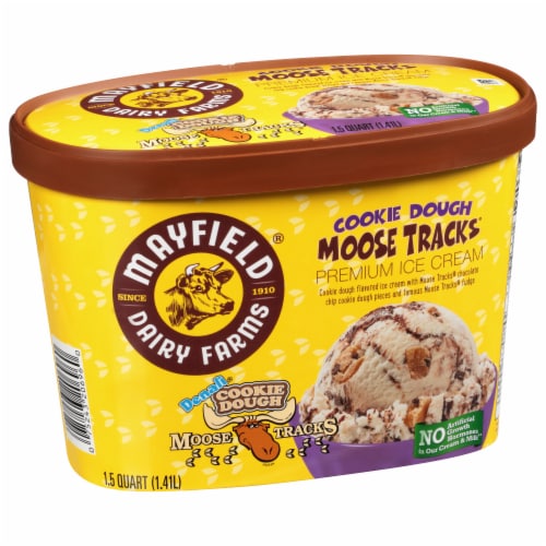 Mayfield Moose Tracks Cookie Dough Ice Cream Perspective: right