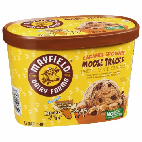 Mayfield Moose Tracks Caramel Brownie Ice Cream Perspective: right