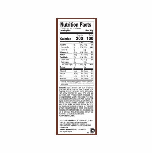 Mayfield Chocolate Fudge Brownie Ice Cream Bars Perspective: right