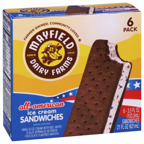 Mayfield Dairy Farms All-American Ice Cream Sandwiches Perspective: right