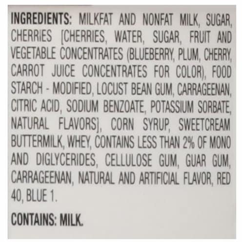 Mayfield Dairy Farms Premium Black Cherry Flavored Ice Cream Perspective: right