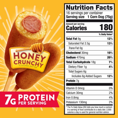 Foster Farms® Honey Crunchy Chicken Corn Dogs Perspective: right