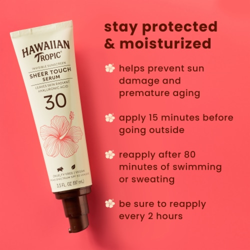 Hawaiin Tropic Sheer Touch SPF 50 Sunscreen Perspective: right