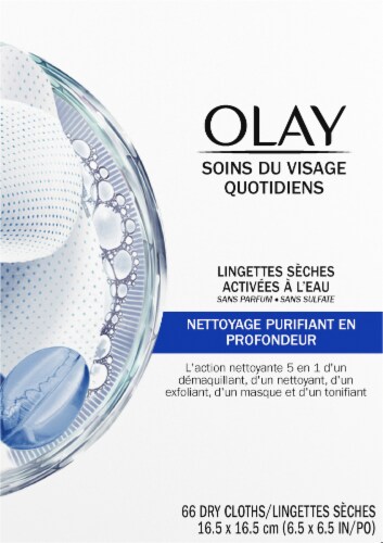 Olay Daily Facials Deeply Purifying Facial Cleansing Cloths Perspective: right