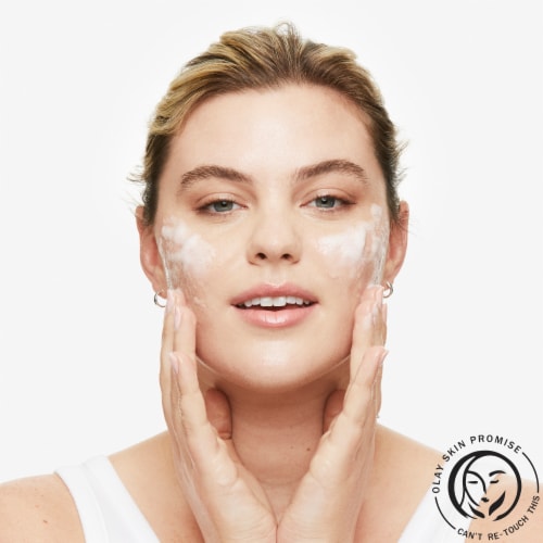 Olay® Gentle Foaming Birchwater Fragrance-Free Facial Cleanser Perspective: right