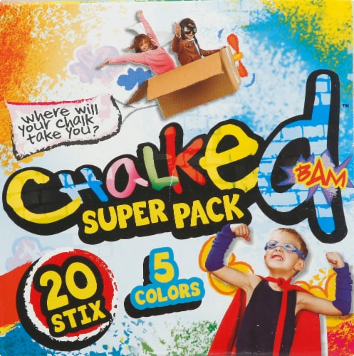 JA-RU Chalked Super Pack Sidewalk Chalk Perspective: right