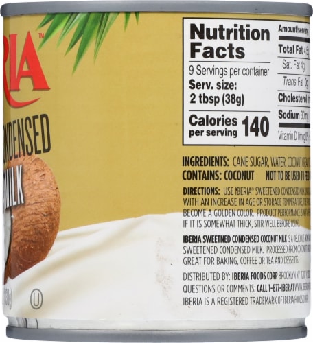 Iberia Condensed Sweetened Coconut Milk 11.6 oz Perspective: right