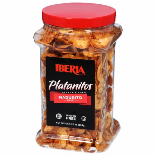 Iberia Naturally Sweet Plantain Chips 20 oz Perspective: right