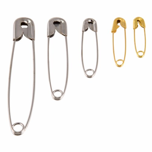 Safety Pins Bulk - Gold and Silver Safety Pins