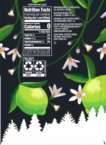 Origin™ Lime Flavored Sparkling Water Cans Perspective: right