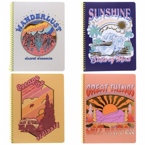 Top Flight Uptown Girl Wide Rule 1-Subject Notebook - Assorted Perspective: right